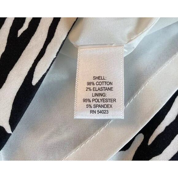 Banana Republic x Trina Turk Summer 2012 Zebra Print Pencil Skirt Lined ~ Size 8 - Picture 14 of 16